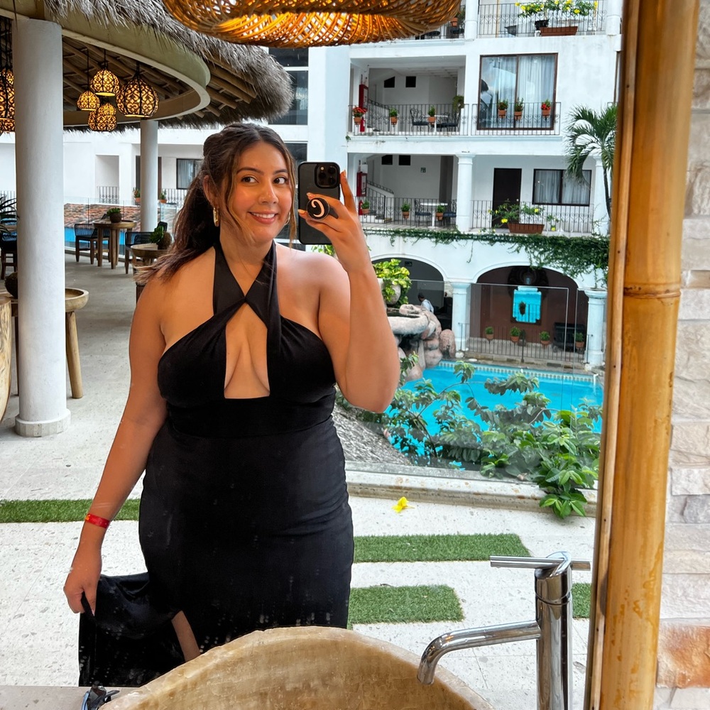 Black Backless Dress